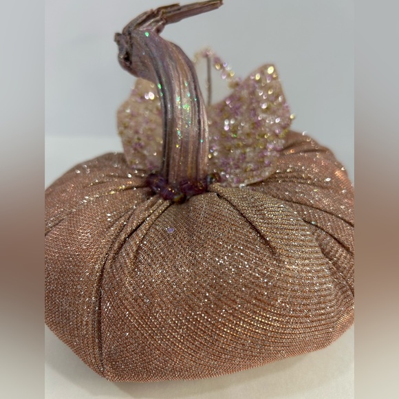 “Glitter” Velvet Pumpkin Home Decor - Picture 3 of 8